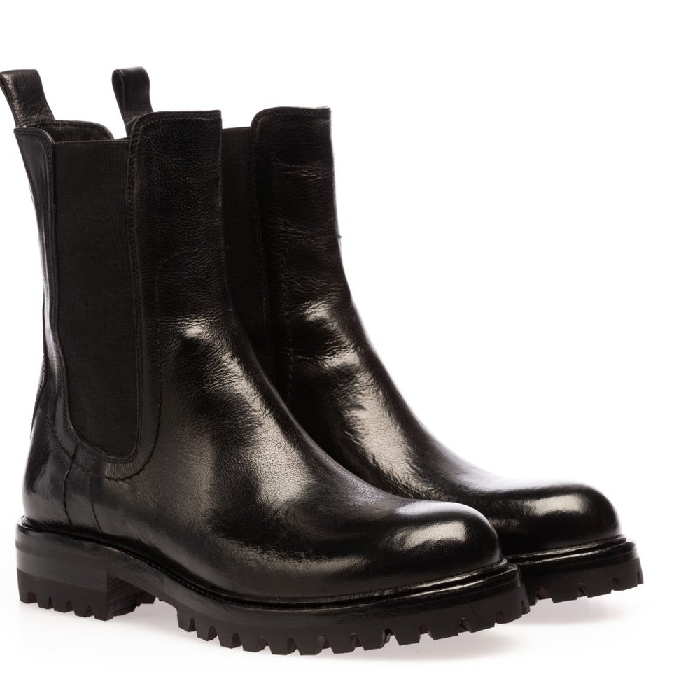 Ducanero Black Washed Chelsea Boot - Picture 3 of 6